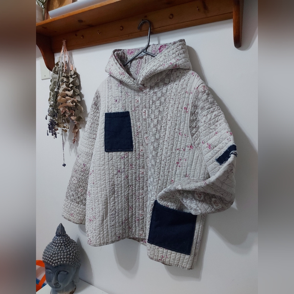Hoodie upcycle from a blanket